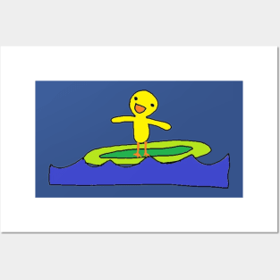 Surfing Duck Posters and Art